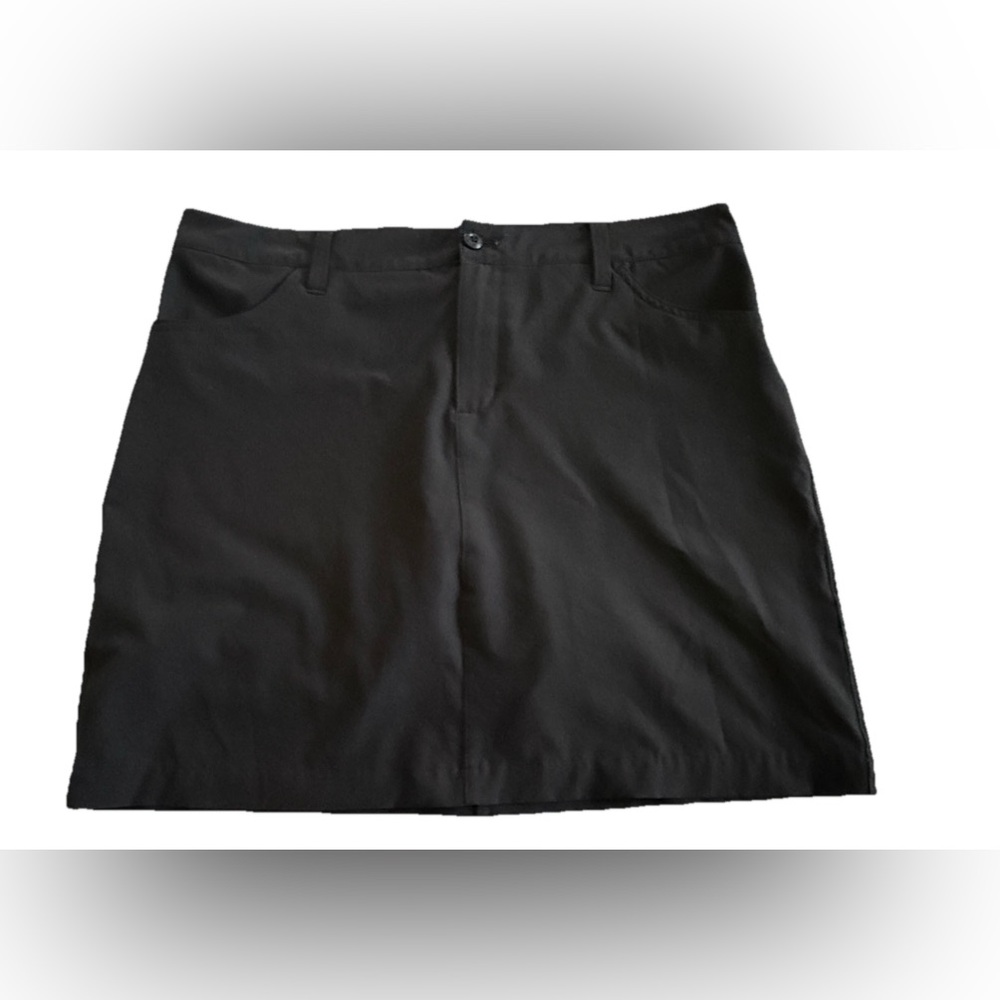 EDDIE BAUER Black Dry Fit Activewear Skort Skirt + Shorts Women’s Size 12